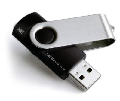9404147 Goodram  Goodram Twister USB minne med logo Sort 8GB